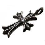 CHROME HEARTS TINY FAT CROSS PENDANT クロムハーツ タイニー ファットクロス ペンダント パヴェダイヤ シルバー