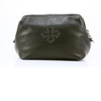 CHROME HEARTS NESS COSMETIC CASE W/CROSS クロムハーツ バッグ コスメティック・ケース ブラック レザー CHプラスパッチ