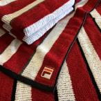 ショッピングバスタオル バスタオル FILA フィラ クロスウォーク FA2531 （レッド）綿100% 在庫処分