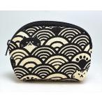 Yahoo! Yahoo!ショッピング(ヤフー ショッピング)シェルポーチ ねこ青海波 黒