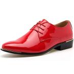 TNY ビジネスシューズ メンズ ファッション 紳士靴 フォーマル 通気性 レースアップ 外羽根 コンフォート レッド/赤 並行輸入品