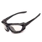 EnzoDate オートバイの曇り止めサングラス昼夜を問わず対応するメガネの脚とベルトレンズUV保護防風砂保護メガネ