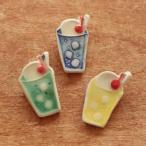 TOMI-kobo 陶器 ブローチ クリームソーダ ジュエリー ハンドメイド アクセサリー レディース キッズ おしゃれ かわいい