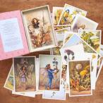 ショッピングイギリス イギリス出版 ポストカード セット フラワーフェアリー 花の妖精 100枚入り ハガキ 絵葉書 おしゃれ 北欧 花 セット かわいい
