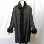 ショッピング毛皮 毛皮/シルク/ロシアリス/リバーシブルコート 　シルク100％ロシアリスリバーシブルコート　リアルファー　　