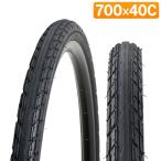 自転車 タイヤ 700C 700x40c ブラック 1本 ロードバイク クロスバイク