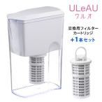 正規販売店 ポット型浄水器 ULeAU（ウルオ） 本体＆交換用フィルターカートリッジ付きセット イーテック 潤水  海外×