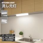 流し元灯 LED 20W相当 キッチン 紐スイッチ付 ひも ベースライト 棚下 シーリング 屋内用 LED一体型