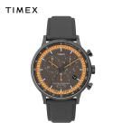 TIMEX タイメックス メンズ 腕時計 クォーツ ウォーターベリー レザー グレー TW2U04900 インディグロバックライト
