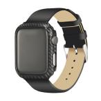 Apple Watch アップルウォッチ 保護 カバー カーボン デザイン バンパー 頑丈 ブラック 40mm 41mm 44mm 45mm 49mm 対応 耐衝撃 傷防止