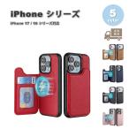 iPhone マグネット式 フリップ PUレザ