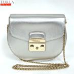 アウトレット！ FURLA フルラ 新品 メトロポリスミニ クロスボディ ラウンド チェーンショルダーバッグ レザー 鞄