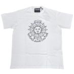 ヴェルサーチ ジーンズ クチュール 半袖 Tシャツ 72GAHT11 CJ00T 003 XS 白 ホワイト 太陽 並行輸入品 クリックポストで送料無料
