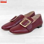  outlet! BALLY Bally JANELLE натуральная кожа Loafer туфли без застежки FR37 24cm износ te-ji красный машина f кожа женский 