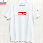 アウトレット！ MONCLER モンクレール クルーネック 半袖 Tシャツ カットソー MAGLIA 80484 50 001 XL ホワイト コットン