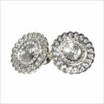 カフスボタン ロマンスシルバークリスタル ラウンド ビッグカフス カフリンクス メンズ アクセサリー CF-150119 紳士用 [M便 1/30]