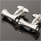 カフスボタン メンズ アクセサリー カフス 紳士用 カフリンクス フォーマル シルバー [M便 1/30]
