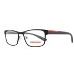 ショッピングプラダ プラダ リネアロッサ 眼鏡 PS50GV DG01O1 55 メンズ レクタングル クリア 55mm レンズ幅 %100 本物