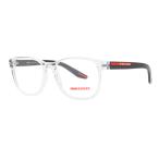 プラダ リネアロッサ 眼鏡 PS06PV 2AZ1O1 55 メンズ スクエア クリア 55mm レンズ幅 %100 本物