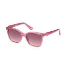  Guess солнцезащитные очки GU9238 Kids 74F 49 ребенок квадратное Transparent Glitter Pink 49mm линзы ширина стандартный товар 