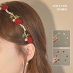 ショッピングカチューシャ カチューシャ バラの花 パール 薔薇  ヘアバンド ヘアアクセサリー 発表会 結婚式 パーティー 髪飾り カワイイ レディース キッズ 女の子 オシャレ 高品質