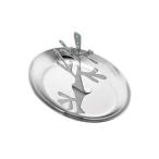  серьги tray овальный 