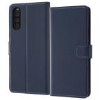 Xperia 10 III SO-52B SOG04 10 III Lite XQ-BT44 ケース 手帳型 耐衝撃 シンプル マグネット ダークネイビー カバー エクスペリア スマホケース
