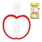 EDISONmama(エジソンママ) はじめて使う歯ブラシ ベビー歯ブラシ リンゴ型 赤ちゃん用 はじめての歯磨き 噛んでも安心 シリコン やわ