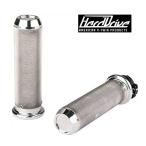 ハーレーダビッドソン用カスタムグリップ［Silver］/HardDrive Knurled Grips/Harley Davidson Parts