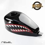 BLACKWING( старый MAXNUS) Rebel 250/500 для custom крышка топливного бака Shark мышь дизайн / CUSTOM FUEL TANK COVER BLACK For HONDA Rebel250/500 MC49 PC60