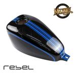 *. приобретенный товар *BLACKWING( старый MAXNUS) Rebel 250/500 для custom крышка топливного бака V10 черный × голубой / Fuel Oil Tank Cover For HONDA Rebel250/500 MC49 PC60