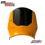 SNB ホンダ ハンターカブCT125用メーターバイザーシールド イエロー/ HONDA CT125 WINDSHIELD METER VISOR/メーター用風防 for JA55 JA65