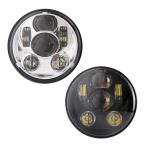 ハーレーダビッドソン用5 3/4 インチヘッドライト　バイク用高輝度LED 防水ヘッドライト /Motorefit  5 3/4 inch Motorcycle Head light Black LED Headlight