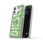 DIESEL ディーゼル iPhone 12 Mini ケース クリアケース スマホケース アイフォン カバー 耐衝撃 TPU ブラック x グリーン おしゃれ スマホカバー ブランド