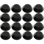 audio fan rubber pair slip prevention cushion seal impact sound suction scratch prevention circle shape approximately 13mm (10mm) × 5mm 16 bead black 