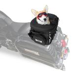 Sresk мотоцикл собака / кошка багажник сумка домашнее животное Voyager домашнее животное дорожная сумка багаж подставка кроме того, на пассажирском сиденье "пассажирская спинка" с ремешком .(bla