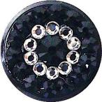 Swarovski Crystal Ring Home Button Jet×Crystal