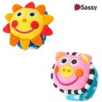 sassy サッシー 赤ちゃん ガラガラ ラトル カラフルチャームバンド ベビー にこにこリストラトル 出産祝い