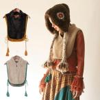 チャイハネ プルーアベスト エスニック アジアン ファッション トップス ファー ベスト プルオーバー タッセル