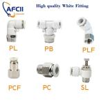 空気圧ホース継手高品質白エアフィッティング1/4 1/2 6ミリメートル8ミリメートルbspネジクイックコネクタカップリング気管ホース継手