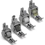 革製二輪プレッサーフット 3輪 厚手の生地 衣服の縫製 時計仕立て 機械付属品 1個