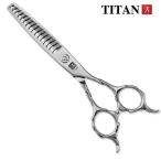 Titan professional6インチヘアはさみ理髪サロン薄切りはさみ440cスタイリングツール