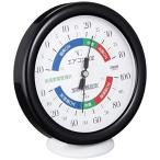 クレセルCRECER オーム電機Ohm Electric 温湿度計快適家電管理表示 ブラック TR-130K