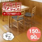 お手入れ簡単！ダイニングテーブル下保護マット 「150x90cm」TU-TDM915「送料無料」