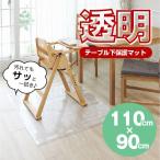 お手入れ簡単！ダイニングテーブル下保護マット 「110x90cm」TU-TDM911「送料無料」