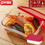 PYREX ストレージ590ml レクタン CP-8615 / パイレックス ガラス 耐熱ガラス 保存容器 冷蔵庫 収納 食器 電子レンジ オーブン 乾燥機 食洗器