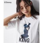 大きいサイズ レディーストップス 王様ミッキーマウス キングダムハーツ 綿100%プリントTシャツ 爆買