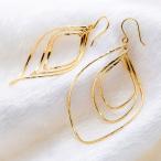 Yahoo! Yahoo!ショッピング(ヤフー ショッピング)18金 コーティング フープピアス 三連フープ ピアス 18金 K18 18K レディース 日本製 送料無料 プレゼント 誕生日