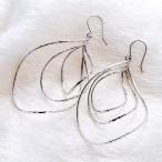 Yahoo! Yahoo!ショッピング(ヤフー ショッピング)ロジウム コーティング プラチナ 加工 三連フープ ピアス レディース 日本製 送料無料 プレゼント 誕生日