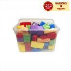  различный блок комплект текстильный контейнер BOX имеется . одна сторона установка безопасность безопасность мягкость блок красочный большая вместимость 6 месяцев игрушка игрушка мужчина девочка ребенок . маленький подарок 